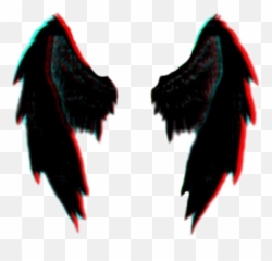 Black Red Wings Demon Demonwings - Transparent Devil Png