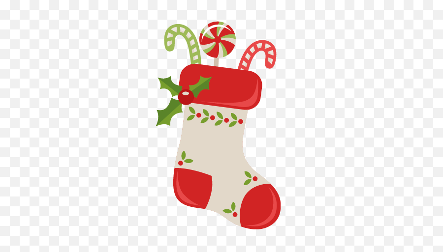 Pin - Cute Christmas Stocking Clipart Png,Christmas Stockings Png