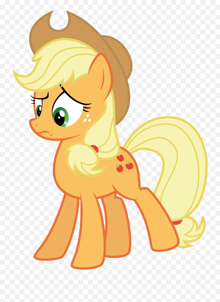 Applejack Pinkie Pie My Little Pony Friendship Is Magic - Mlp Applejack Sad Png,Fluttershy Png