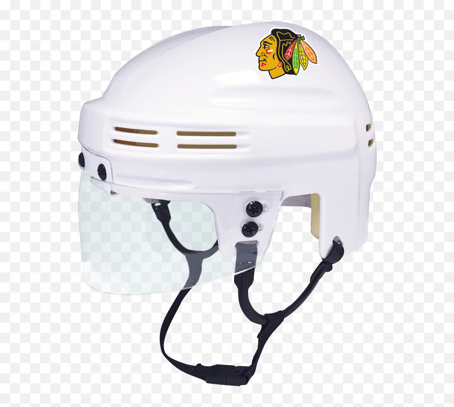 White Mini Helmet With Chicago Blackhawks Logo - Toronto Maple Leafs Helmet Png,Blackhawks Logo Png