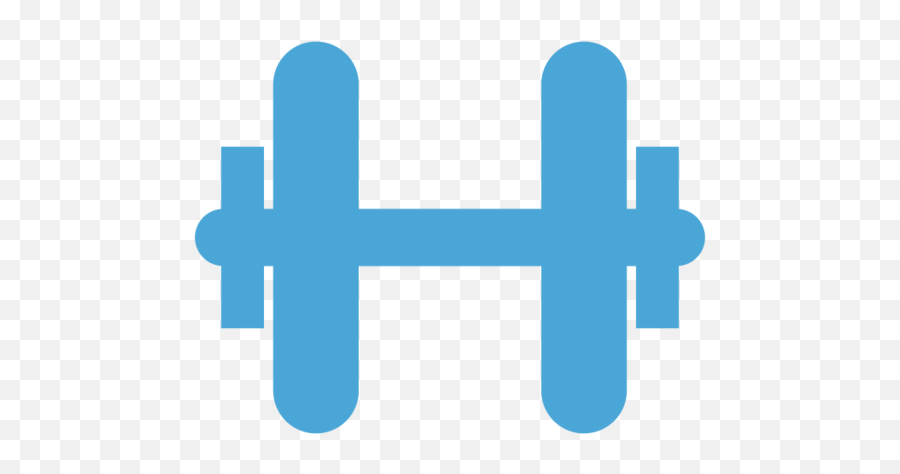 Easy To Download - Blue Dumbbell Icon Free Png,Dumbbell Logo