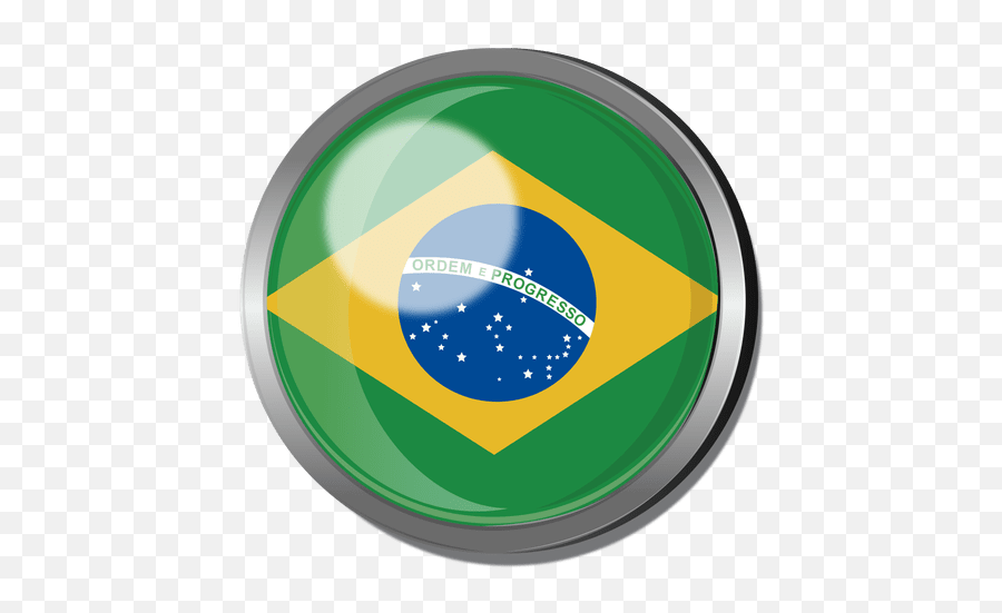 Transparent Png Svg Vector File - Brazil Flag Round,Bandeira Brasil Png