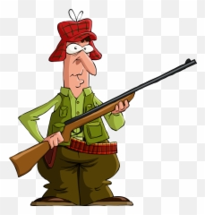 Clip Art - Hunter Clipart Png,Man With Gun Png