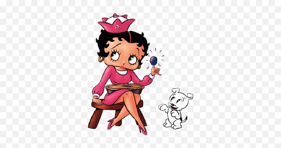 Betty U0026 Pudgy Clip Art Images Bettyboop Illustration - Clipart Betty Boop And Pudgy Png,Dog Clipart Transparent Background
