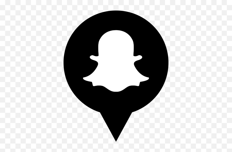 Snapchat Logo Icon Of Flat Style - Snapchat Logo Transparent Black Png,Snap Chat Png