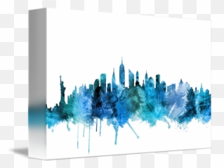 New York City Skyline By Michael Tompsett - Canvas Art png