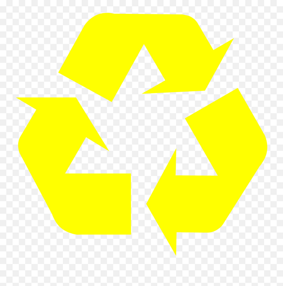 Recycle Symbol - Yellow Recycle Symbol Png,Recycle Symbol Png