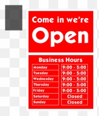 Come In We Are Open Sign Svg Vector - Re png