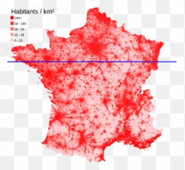 Filemédiane Géographique Et Densité De Population En France - Population Density Map Png,Speckles Png