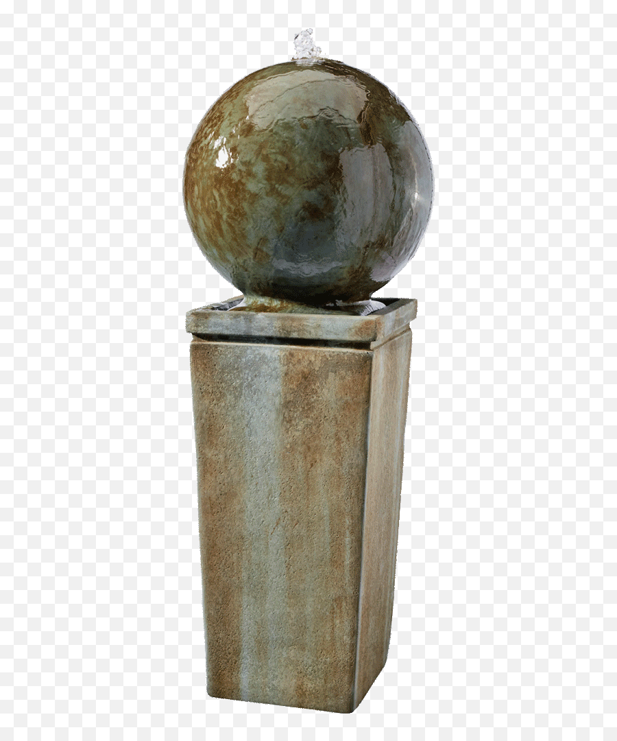 Dorset Cement Sphere Water Fountain - Bronze Sculpture Png,Water Fountain Png