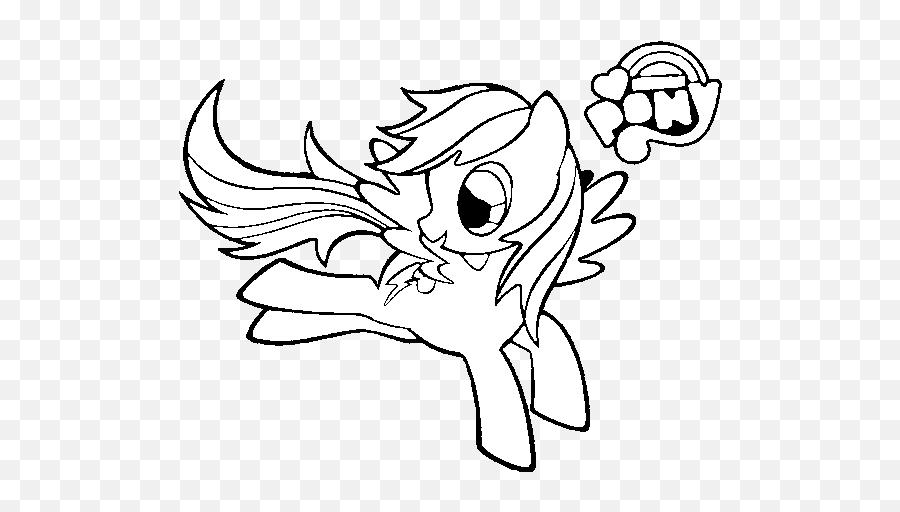 Rainbow Dash Coloring Page - Coloringcrewcom Rainbow Dash Coloring Pages Png,Rainbow Dash Transparent