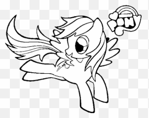 Rainbow Dash Coloring Page - Coloringcrewcom Pages png