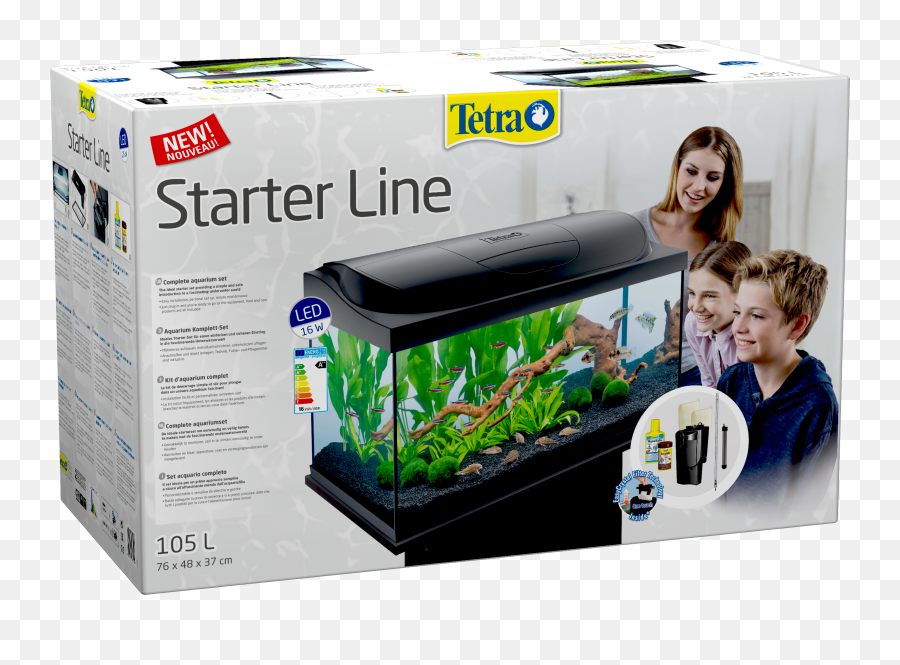 Tetra Starter Line Led 105l Aquarium - Tetra 105 Litre Fish Tank Png,Aquarium Png