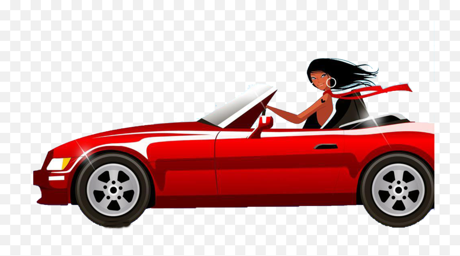 Girl Driving Car - Girl Driving Car Clipart Png,Driving Png