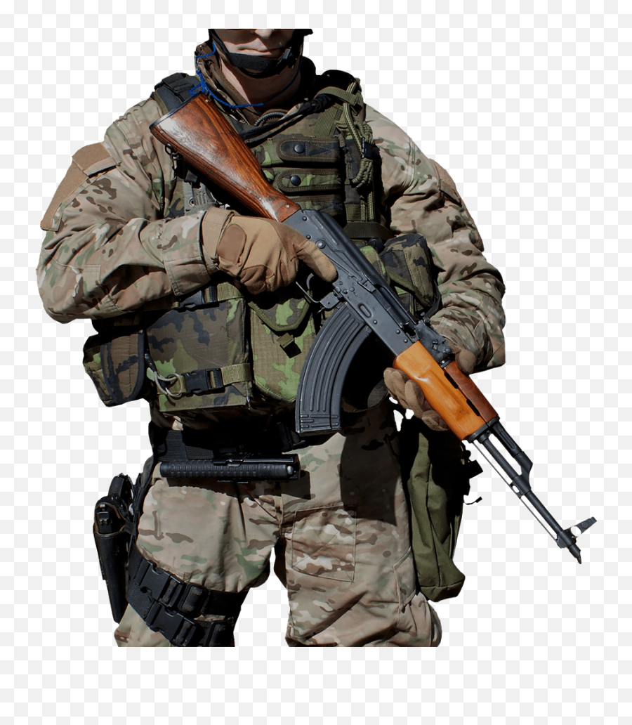 Special Forces Ak - Soldier With Ak 47 Transparent Cartoon Special Forces Ak 47 Png,Ak 47 Png