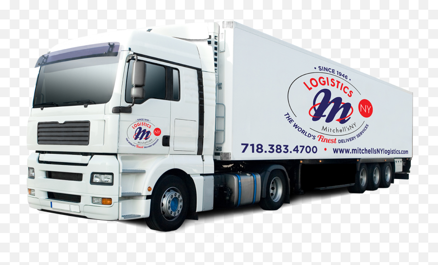 Delivery Truck Png - White Semi Truck,Delivery Truck Png