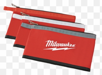 3pk - Zipper Pouch Milwaukee Tools Png,Zipper Transparent