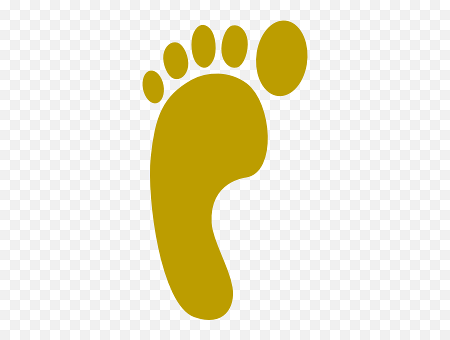 Gold Foot Clip Art - Vector Clip Art Online Gold Foot Png,Foot Png