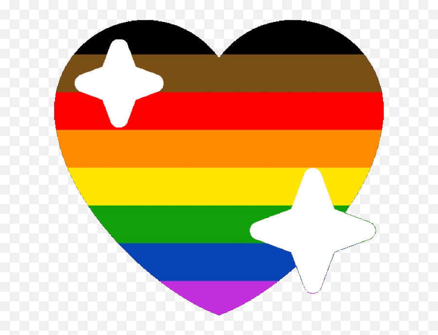 Poc Lgbtq Pride Sparkle Heart Discord Emoji - Pride Discord Gay Pride Heart Emoji Png,Discord Emojis Png