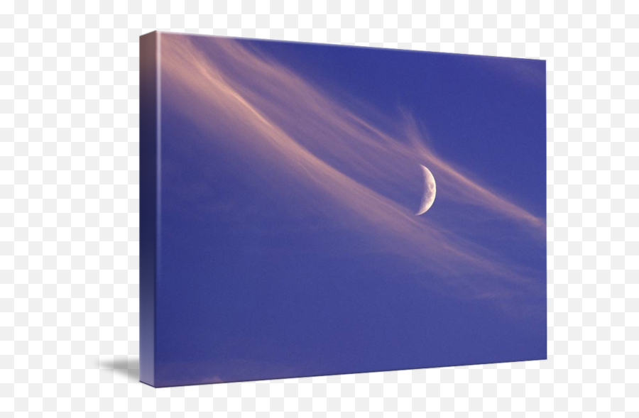 Crescent Moon Swishes Through Clouds By John Chao - Eclipse Png,Crescent Moon Transparent