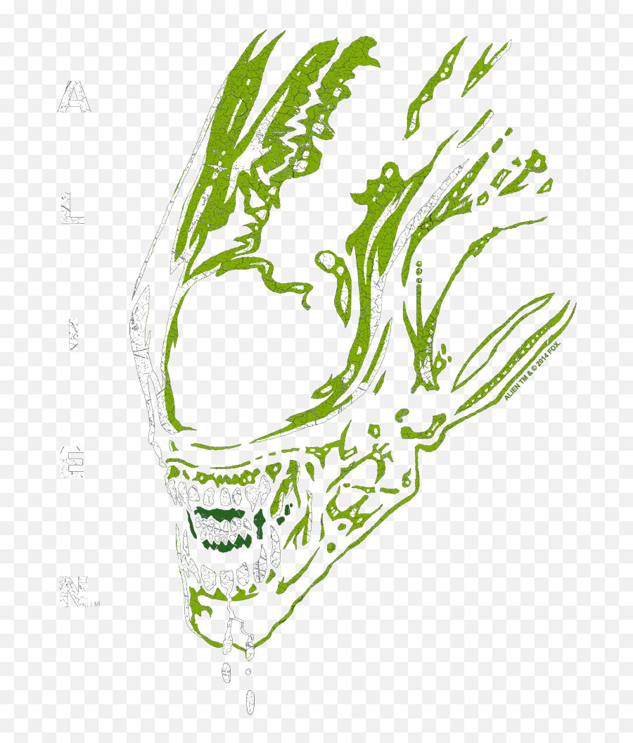 Alien Acid Drool Juniors V Neck T Shirt - Sketch Png,Drool Png