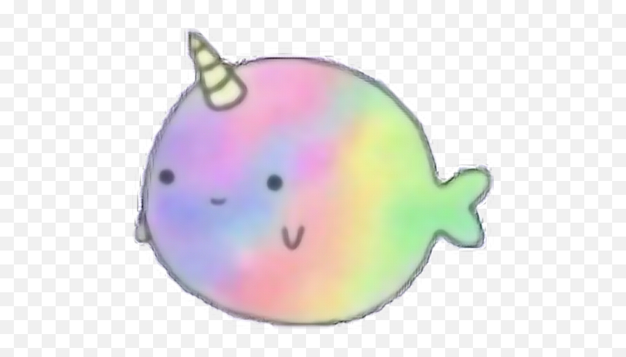 Omfg Unicorn Fish Fat Puffy Rainbow Overlay Sticker - Dot Png,Rainbow Unicorn Png