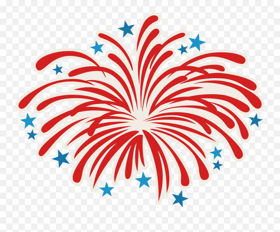 Football Fireworks After The Game - Clipart 4th Of July Fireworks Png,Fireworks Clipart Transparent