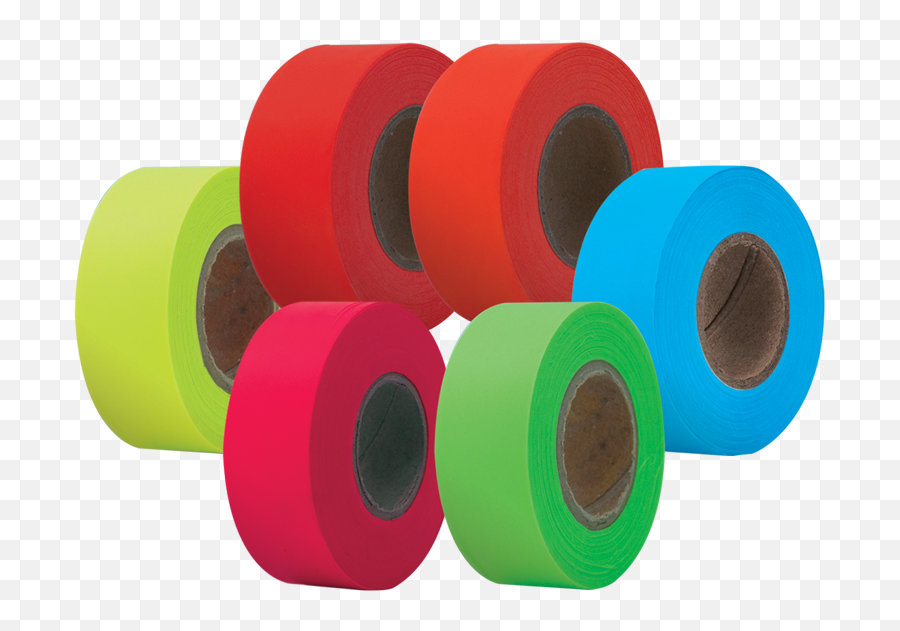 Flagging Tape - High Visibility Glow 875 Series Synthetic Rubber Png,Red Glow Transparent
