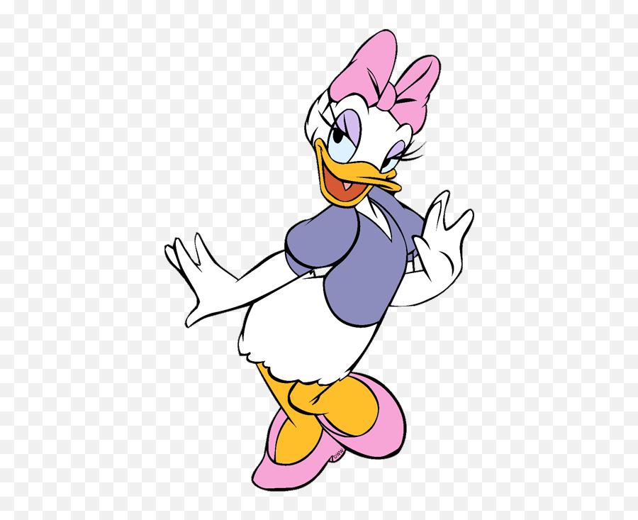 Daisy Duck Clipart 4 Station - Daisy Duck Clip Art 2 Png,Duck Transparent Background