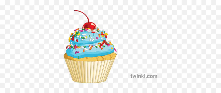 Blue Raspberry Cherry Cupcake Food Technology Baking Bakery - Baking Cup Png,Blue Raspberry Png