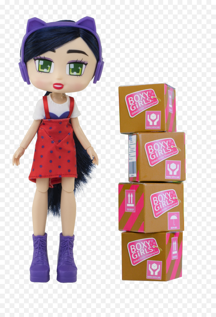 Boxy Girls Girl Doll - Riley Walmartcom Boxy Girls Riley Png,Handle With Care Icon