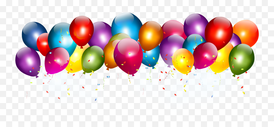 Free Birthday Balloons Transparent Background Download - Transparent Background Balloon Png Hd,Balloons Transparent