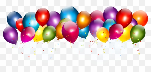 Free Birthday Balloons Transparent Background Download - Transparent Background Balloon Png Hd,Balloons Transparent