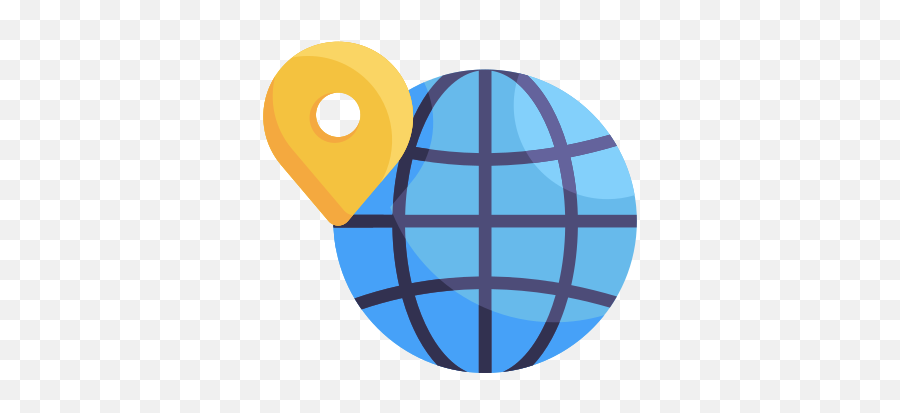 Global Network Location Map Marker Placeholder Globe - Map Png,Flat Globe Icon