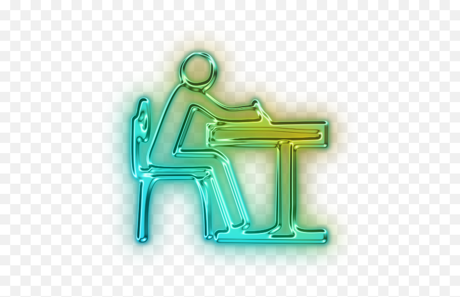 111937 - Hard Png,Student At Desk Icon