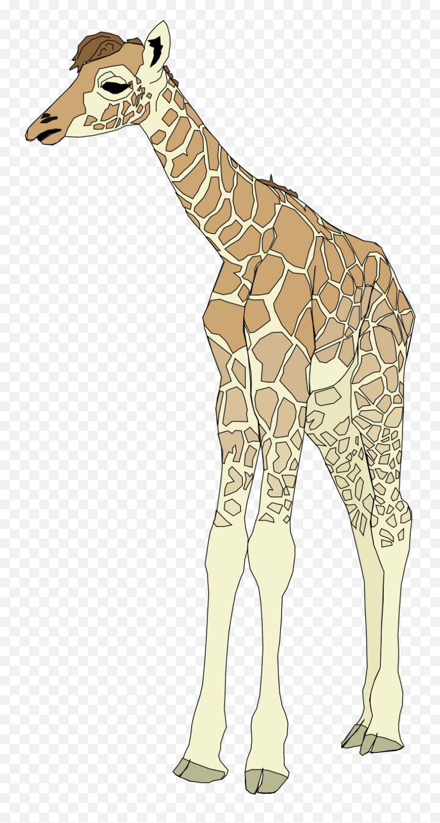 Baby Giraffe Svg Vector Clip Art - Svg Clipart Chibi Baby Giraffe Drawing Png,Giraffe Icon