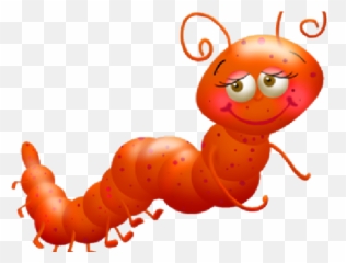 Caterpillar Clipart Alice In Wonderland - Orange Caterpillar Caterpillars Clip Art Transparent Png,Caterpillar Transparent Background