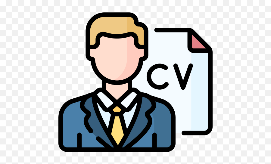 Download Cv Icon Special Lineal Color Style - Third Party Acess Png,Curriculum Icon