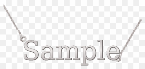 Cursive Name Necklace 3 - 10 Characters Gordonu0027s Jewelers Microsiervos png