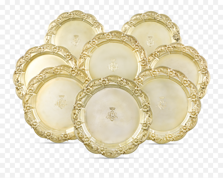 Chrysanthemum Silver - Platter Png,Plate Png