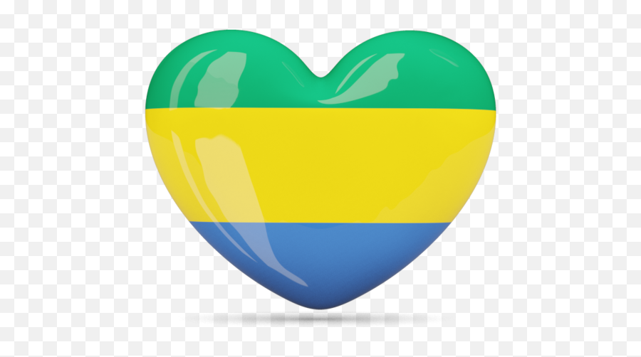 Heart Icon Illustration Of Flag Gabon - Bahamas Heart Flag Png,Heart Shaped Icon