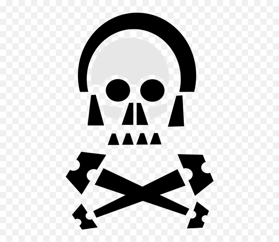 Skull And Crossbones Poison Symbol - Vector Image Graphic Design Png,Skull And Crossbones Icon Png
