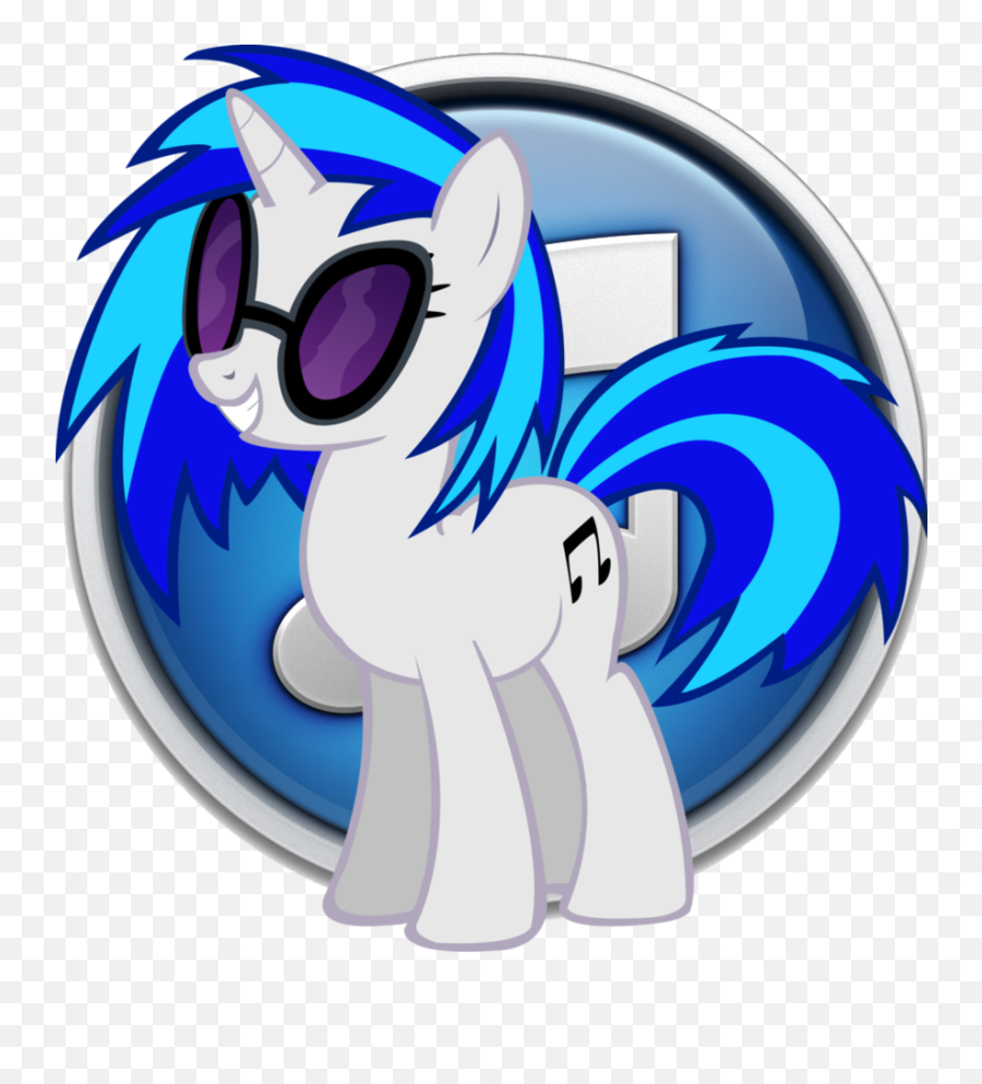 Vinyl Scratch Itunes Icon By Lostinthetrees - Fictional Character Png,What Does The Itunes Icon Look Like