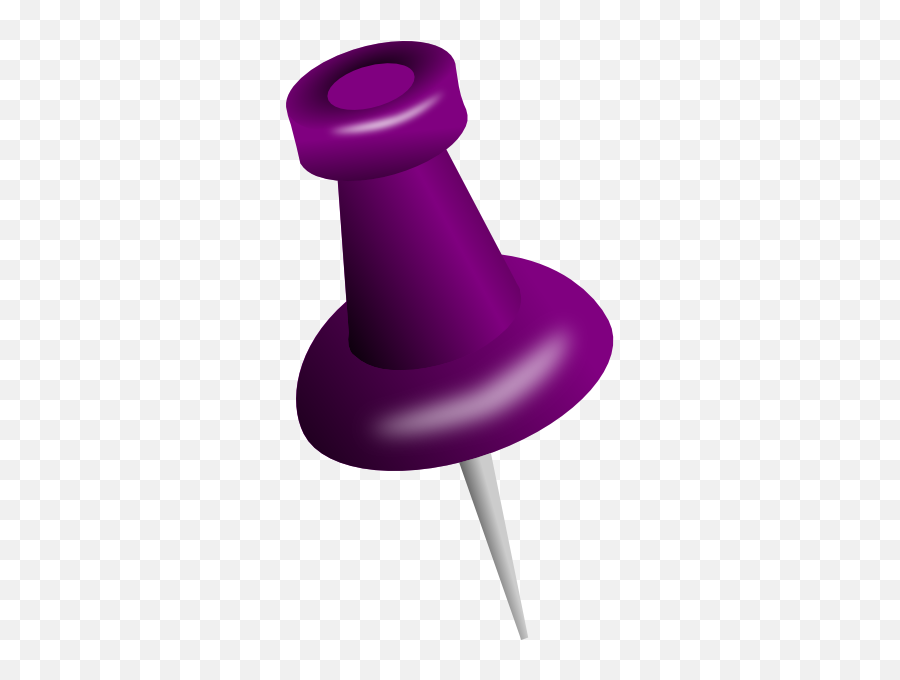 Pin Png - Purple Push Pin Png,Push Pin Transparent Background