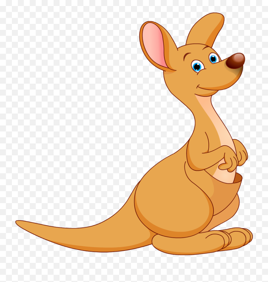 Kangaroo Clipart Transparent Background - Cartoon Kangaroo Transparent Background Png,Kangaroo Transparent Background