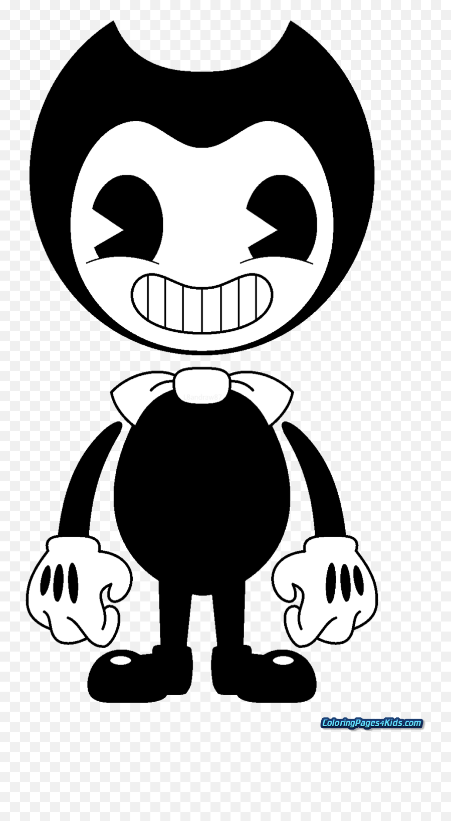 Coloring Pages Bendy And The Ink Machine - Coloring Pages Bendy From Bendy And The Ink Machine Png,Bendy And The Ink Machine Png