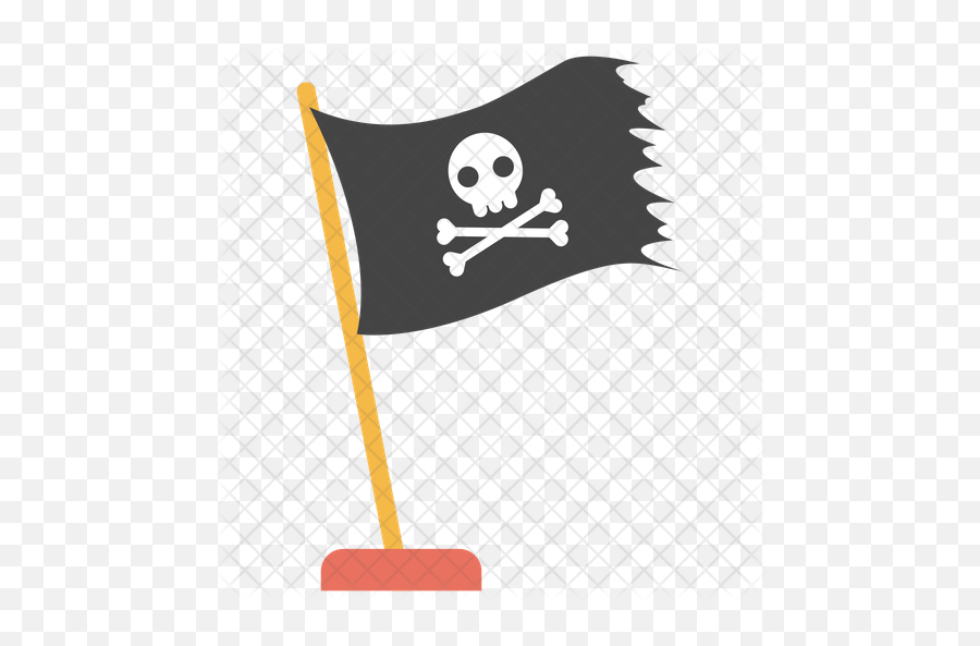 Pirate Flag Icon Of Flat Style - Flag Png,Pirate Flag Png