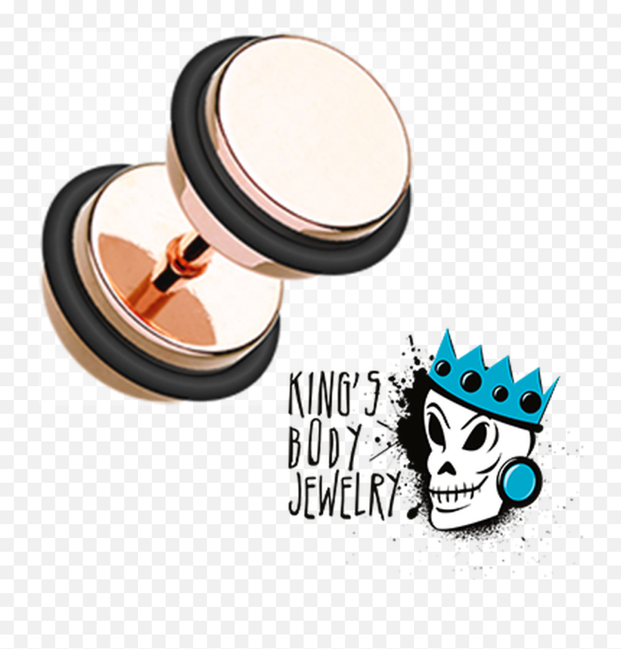 Rose Gold Fake Plugs 16 Gauge - Face Powder Png,Fake Mustache Png