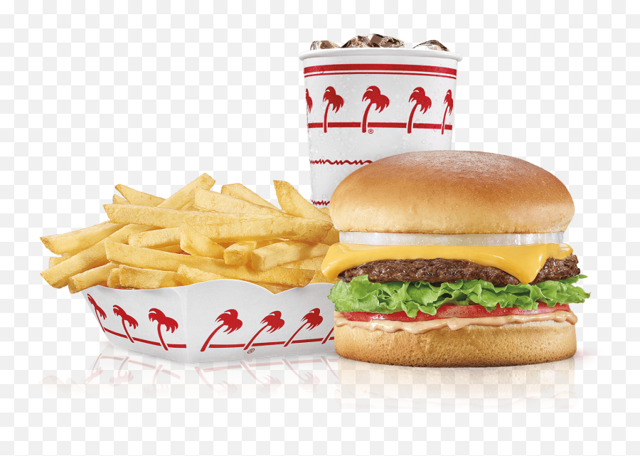 Menu - Innout Burger French Fries In N Out Png,Cheeseburger Transparent