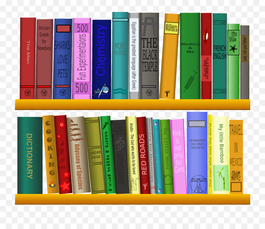 Shelf Clipart Transparent Png Image - Books In Shelf Clipart,Books Clipart Transparent